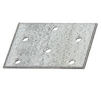 Alberts 331412 Platine d'assemblage | galvanisé Sendzimir | 60 x 40 mm | Set de 25 pièces