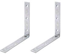 Alberts 332457 Équerre de chaise | galvanisée Sendzimir | 150 x 150 x 25 mm (Lot de 2)