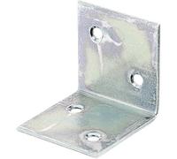 Alberts Équerre large 332686 galvanisée Sendzimir 40 x 40 x 40 mm Set de 25 pièces
