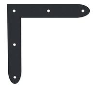 Alberts 333669 Équerre Ovado | galvanisée plastifié gris graphite | 120 x 120 x 20 mm