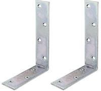 Alberts 334055 Équerre de poutre | passivé | 120 x 180 x 40 mm (Lot de 2)