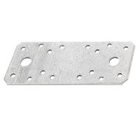 Alberts 335328 Platine d'assemblage | galvanisée Sendzimir | 133 x 55 mm | Set de 3 pièces0