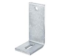 Alberts 335656 Équerre réglable | avec trou oblong, pour fixation béton | galvanisée à chaud | 80 x 150 x 60 mm (Lot de 6)