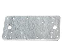 Alberts 335700 Platine d'assemblage | galvanisé Sendzimir | 190 x 90 mm | Set de 25 pièces