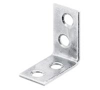 Alberts 336066 Équerre de chaise | galvanisée Sendzimir | 25 x 25 x 14 mm | Set de 12 pièces