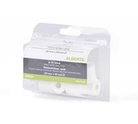Alberts 338695 Douille d'écartement | plastique | blanc | 20 x 20 mm | Set de 10