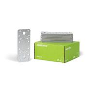 Alberts 339050 Platine d'assemblage | galvanisée Sendzimir | 133 x 55 mm | Set de 15 pièces