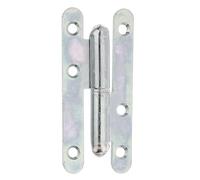 Alberts 341275 Paumelle universelle type Paris | utilisable à gauche ou à droite | galvanisé bleu | 95 x 45 mm