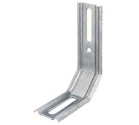 Equerre 3 pans 45 degrés 100x72x30 Galva Alberts - 341374