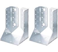 Alberts 342371 Sabot de poutre type B | galvanisé sendzimir | 80 x 120 mm | set de 25 pièces (Lot de 2)