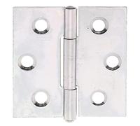 Alberts 345976 Charnière | carrée | galvanisé Sendzimir | 38 x 38,4 mm