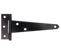 Alberts 347994 Malle | avec goupille rivetée | Laquée | Bande : 125 mm | charnière : 22,5 mm | Set de 25 pièces Ferrures de caisses, Noir