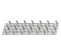 Alberts 350161 PLaqué Galvanisée sendzimir | à enfoncer | 102 x 25 mm | Longueur de Clou 8 mm Connecteur en Bois, Gris