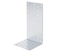 Alberts 353070 Equerre d'assemblage | Galvanisé sendzimir | 100 x 200 x 100 mm | Connecteur en Bois, Gris