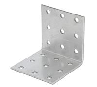 Alberts 353117 Equerre d'assemblage | Galvanisée sendzimir | 60 x 60 x 60 mm | Set de 15 pièces