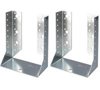 Alberts 354954 Sabot de poutre | type B | galvanisé sendzimir | 76 x 152 mm (Lot de 2)