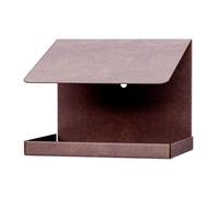 Alberts 355104 Maisonnette pour oiseaux Toit incliné - Nichoir en acier dans différentes couleurs tendance - Nid d'oiseau à suspendre ou à poser - 120 x 150 x 120 mm