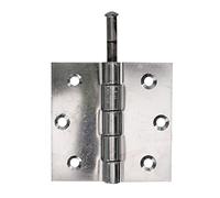 GAH Alberts GAH Alberts Charnière de porte avec axe inox amovible carré, L76xH76mm inox mat Quantité:1