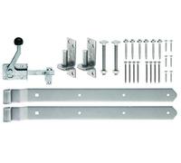 Alberts 361495 Assortiment de ferrures | pour portails en bois doubles ou à un vantail | acier inoxydable