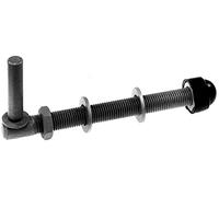 Alberts 410636 Gonds | Une Paire, à Visser, réglables | Galvanisés à Chaud | Dimension de l'axe Ø13 mm | Longueur 160 mm | Filetage M12 Quincaillerie, Gris