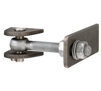 Alberts 411060 Penture de portail | pour ouverture à 180° | modèle court | vis et écrous galvanisés à chaud, boulons et goupilles fendues en acier inoxydable | filetage M16