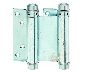 Alberts 411671 Paumelle de porte va-et-vient | galvanisée, en bleu | hauteur 100 mm