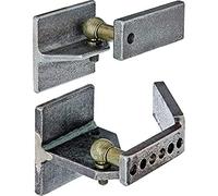 Alberts 411725 Gond régulateur de pente pour portail en métal | pour terrains en pente | ferrure:Acier brut, surface:Articulation coudée à boule