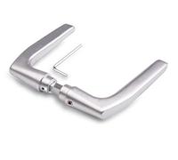 Alberts 412647 Béquille | aluminium | anodisée, couleur argent | pour boîtier de serrure 30-40 mm | largeur 115 mm