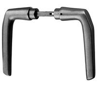 Alberts 412661 Béquille | aluminium | anodisée, couleur argent | pour boîtier de serrure 50-60 mm | largeur 115 mm