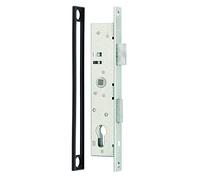 Alberts 413057 Serrure à larder | galvanisée | cote axe 25 mm | hauteur 197 mm | largeur 38 mm