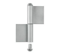 Alberts 414344 Paumelle longue à souder | Type KO4 | acier inoxydable | hauteur 180 mm | diamètre Ø 14 mm
