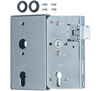 Alberts 416447 Serrure de remplacement | galvanisée | pour boîtier de serrure 60 mm | cote axe 60 mm