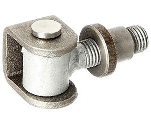 Alberts 418304 Penture de portail | réglable | boulon à œillet galvanisé à chaud, axe de fixation et anneau de sécurité en acier inoxydable | filetage M16