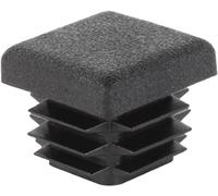 Alberts 426729 Bouchon pour tubes carrés | plastique, en noir | largeur 25 mm