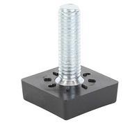 Alberts 426804 Vis de réglage pour bouchons filetés | pour le réglage de la hauteur des tubes carrés | en plastique, avec filetage en acier | longueur du filetage 15 mm