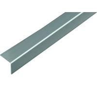 Alberts 433024 Cornière | autoadhésive | plastique, aspect acier inoxydable | 1000 x 30 x 30 mm