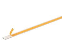 Alberts 433635 Profilé plein plat | autoadhésif | aluminium, couleur argent, anodisé | 1000 x 20 x 2 mm