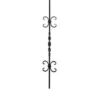 Alberts 442484 Barreau forgé | Fer | 2 arcs en C | 900 mm | 12 x 12 mm, Gris