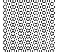 Alberts 465896 Tôle métal déployé | aluminium | aluminium, anodisée, en noir | 250 x 500 x 1 mm