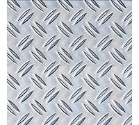 Alberts 466725 Tôle emboutie | motif strié | aluminium, naturel | 300 x 1000 x 1,5 mm