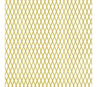 Alberts 467296 Tôle métal déployé | aluminium | aluminium, anodisée, couleur or | 250 x 500 x 1,6 mm