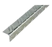 Alberts 468859 Cornière | motif strié | aluminium, brut | 1000 x 29,5 x 29,5 mm