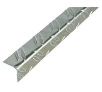 Alberts 468866 Cornière | motif strié | aluminium, brut | 1000 x 35,5 x 35,5 mm