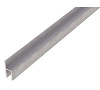 Alberts 469955 cale-Porte| Profilé BA | Aluminium, Naturel | Largeur intérieure 8 mm | 1000 x 26 x 11 mm, Gris