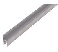 Alberts 470487 Profilé cale-Porte| Aluminium, anodisé Couleur Argent | Largeur intérieure 8 mm | 1000 x 26 x 15 mm, Gris
