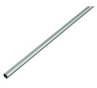 Alberts 473433 Tube rond | aluminium, anodisé, couleur argent | 1000 x 10 x 1 mm