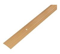Alberts 476304 Barre de seuil | avec deux rainures | aluminium, couleur or, anodisée | 900 x 37,8 mm