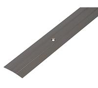 Alberts 476311 Barre de seuil | avec deux rainures | aluminium, couleur bronze, anodisée | 900 x 37,8 mm