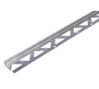 Alberts 476793 Profilé d'arrêt pour carrelage | Acier Inoxydable | 1000 x 23,5 x 8 mm, Gris