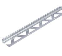Alberts 476809 Profilé d'arrêt pour carrelage | Acier Inoxydable | 1000 x 23,5 x 10 mm, Gris